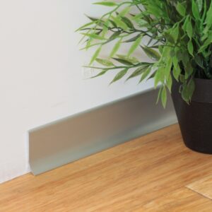 Плінтус алюмінієвий ALU44 silver 44 мм