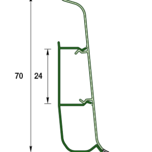 Плінтус пластиковий SG 75
