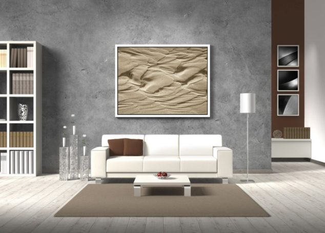 fictitious living room in natural colors