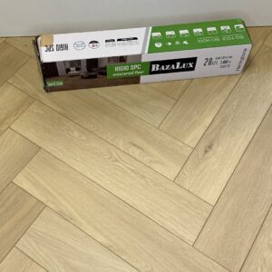 Вінілова підлога BazaLux SPCHerringbone 3225 OAK DOVER 4V 610x122x5мм