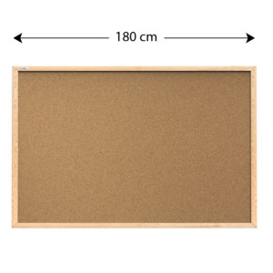 Коркова дошка в дерев’яній рамі 180*100