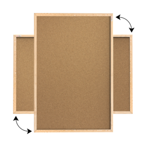 Коркова дошка в дерев’яній рамі 100*80