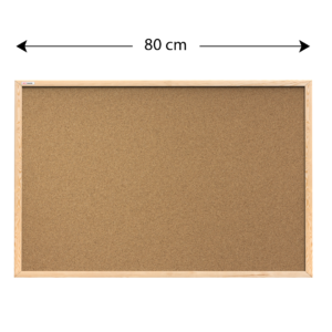 Коркова дошка в дерев’яній рамі 80×50